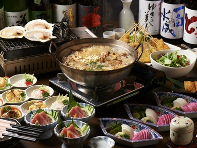 日本酒付き飲み放題もあり。多くの利用スタイルに対応するコース