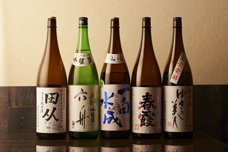 秋田の地酒、全国の銘酒。厳選日本酒は約80種