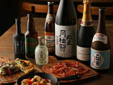 厳選日本酒・焼酎と共にイタリア料理を堪能