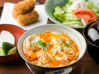 夜は『小親子丼セット』でお得に