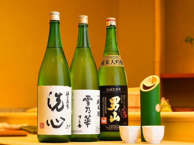 料理の味を邪魔しない銘柄を厳選。寿司と肩を並べる名脇役