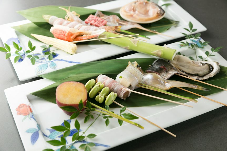 新鮮な食材を使った串揚げが自慢