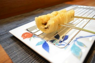 厳選した『穴子』は串揚げの最高峰