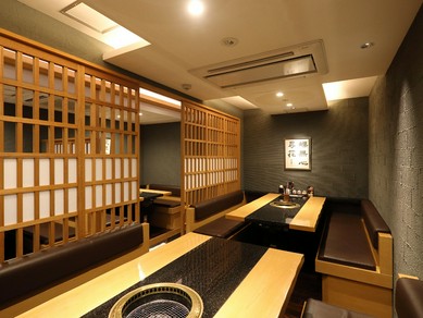 歓送迎会はゆったりとしたお席で極上の銘柄牛を