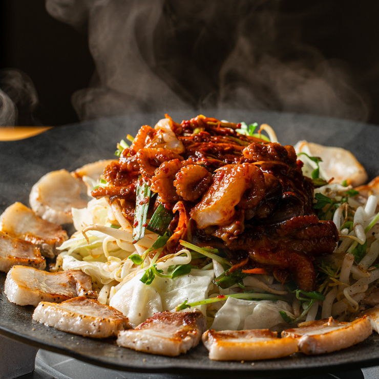 "Cho Sam (Samgyeopsal with Octopus)" Course (minimum 2 servings)