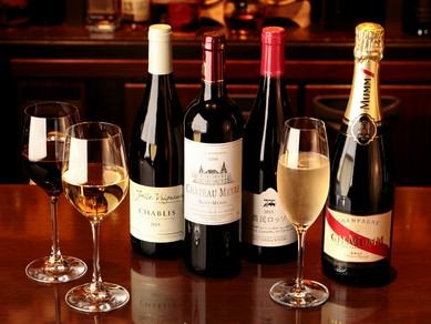 国産をはじめ世界各国のワインが充実の品揃え