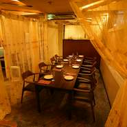 20～30名様までの個室♪カーテン仕切り