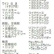【チキンバル 伊太利亭】では、ドリンクだけの飲み放題プランもあります。制限時間は120分。ラストオーダー後も60分ごとに追加料金を支払えば、飲み放題の延長が可能です。
