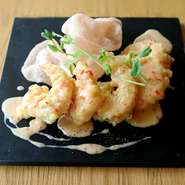 EBI MAYO
shrimp tempura with mayonnaise