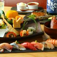 ～デート・女子会・飲み会におすすめ～職人おすすめ！『極』を極めた寿司好きにたまらないコース