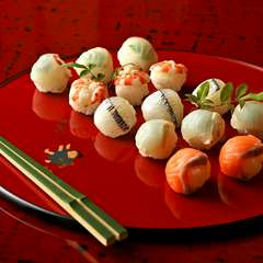 見た目もかわいい『手まり寿司』。お祝いごとにも