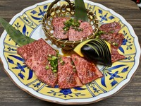 和牛上カルビ、和牛上ロース、ハラミ