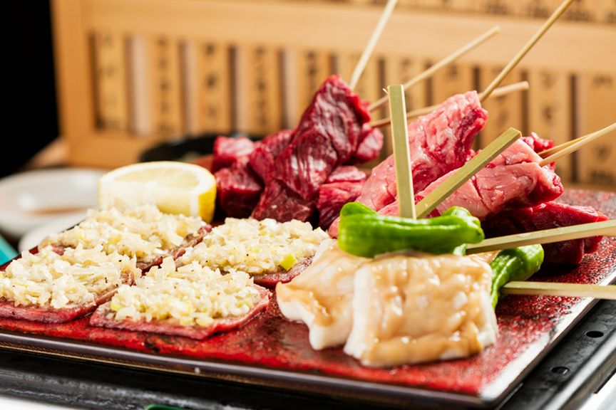 拘りの牛串し