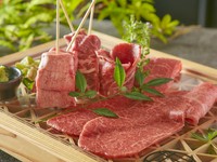 ご好評頂いている厳撰赤身和牛と
老舗のブランドホルモン
タン元とハラミを盛り合わせた
一押しのセット。
