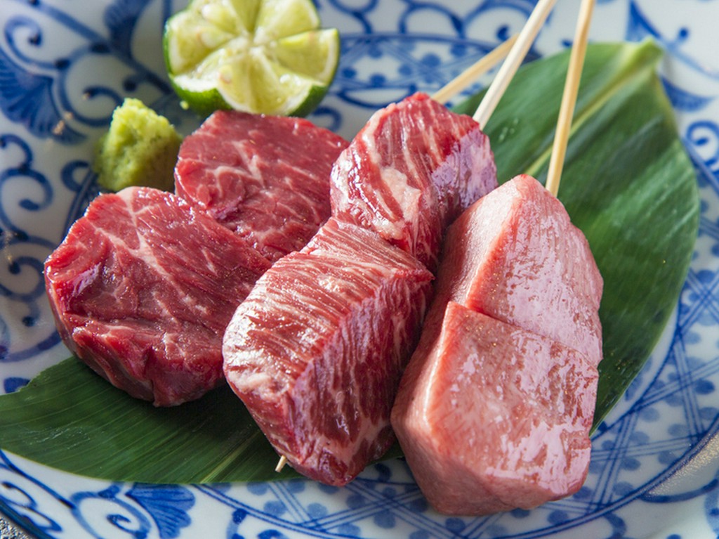 タン元串・ハラミ串・サガリ串