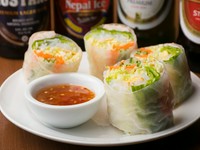 ハーブや野菜がたっぷりのベトナムの伝統的なサラダです
