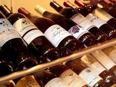 国産ワインが充実の品揃え