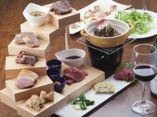 「ASO赤うし」、「イベリコ豚」、「和牛」などの厳選肉