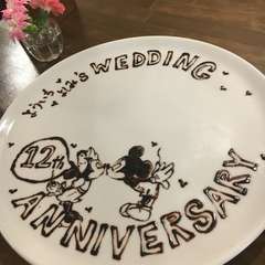 特別な日に特別なデザートプレートでお祝いを