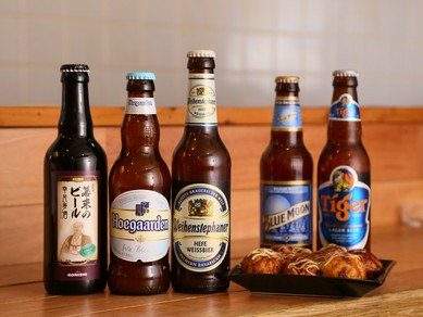 『たこ焼き』や『焼きそば』と相性抜群のビールをラインナップ