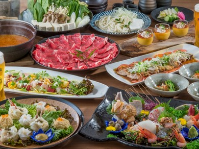 歓送迎会にぴったりの季節会席、飲み放題付コース等多数ご用意♪