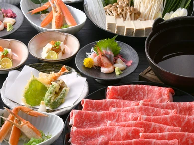 地元新潟のくびき牛を使用した『しゃぶしゃぶ』