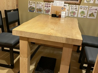 周りを気にせず静かに落ち着いて食事が楽しめる空間