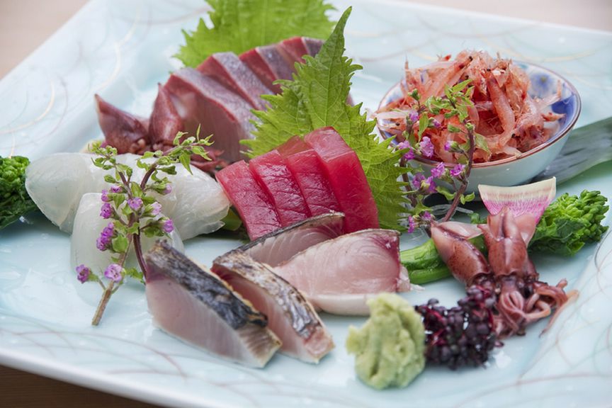 瀬戸内の新鮮魚貝類のお刺身もオススメ