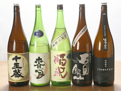 料理に合わせて選ぶのも愉しい、こだわりの日本酒