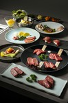 厳選の極上肉や肉寿し、焼きしゃぶサーロインを心ゆくまで味わえる特別感あふれるプラン。特別なひと時を。