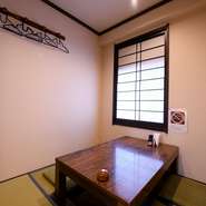 接待や大事な方と。個室でゆっくり博多のおいしいお食事をお楽しみください。
