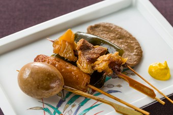 全8品の静岡の食材にこだわったコースです
（別途サービス料がかかります）