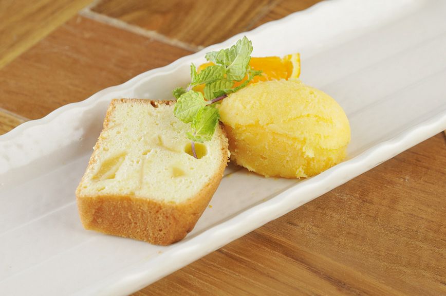 季節ごとの旬の果物を使用『シャーベット』