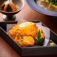 料理長こだわりの上質なすり身使用
季節で変わる具材をお楽しみください