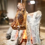 アゴ肉の原始焼き