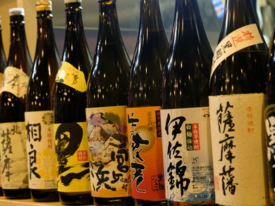 九州をメインに、選りすぐりの焼酎が充実のラインナップ