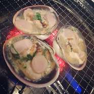 名物！「貝焼き盛り合わせ」（小）