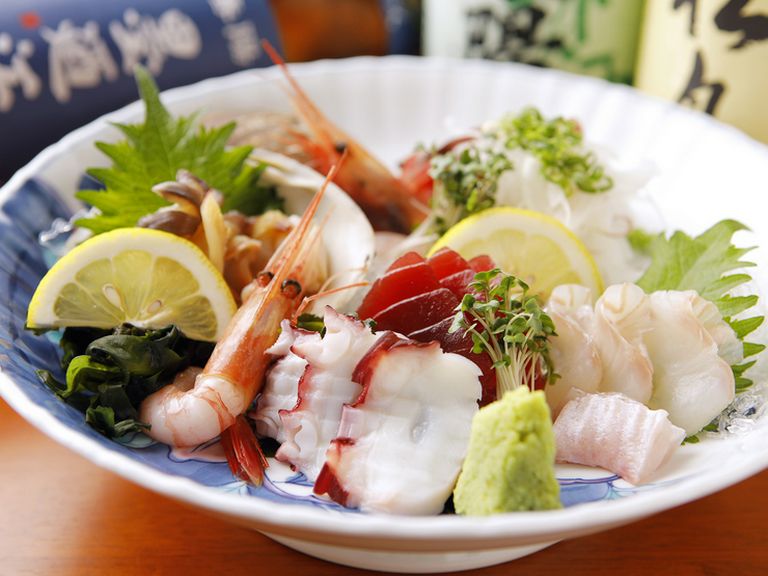 1番おいしい海の幸が味わえる盛り合わせ『お造り盛合わせ(中)』