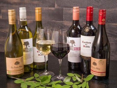 料理長が厳選したもつ鍋に合うワイン。時季により蔵出しもあり