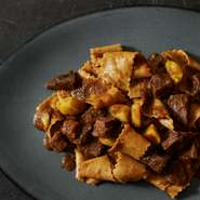 Pappardelle with Noto Wild Boar Ragu and Chestnuts, flavored with Japanese Sansho Pepper