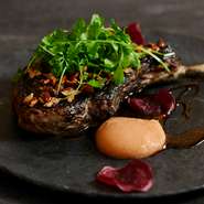 Roasted Lamp Rack from Australia with Lamb Broth Sauce