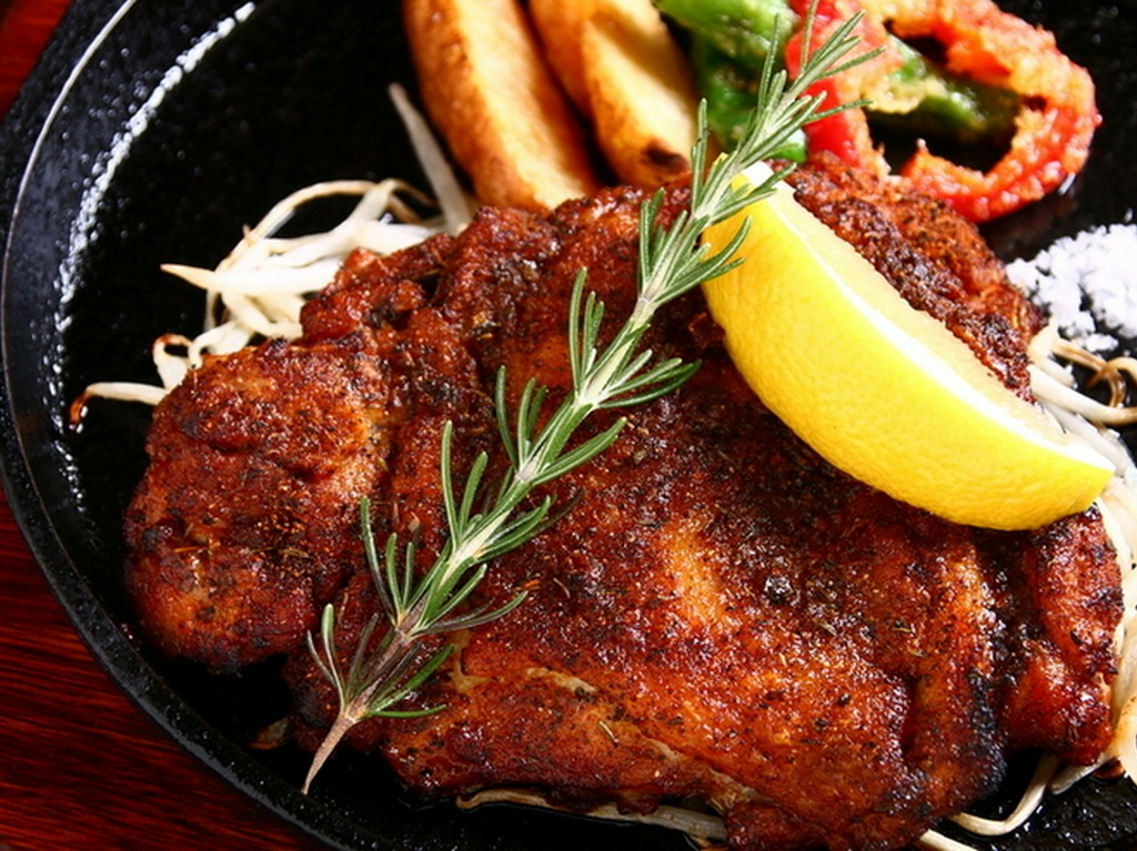 すだち鶏のシチリアの粗塩焼き