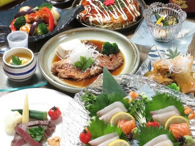 60名様まで個室OK!飲み放題付コース5000円〜各種ご用意