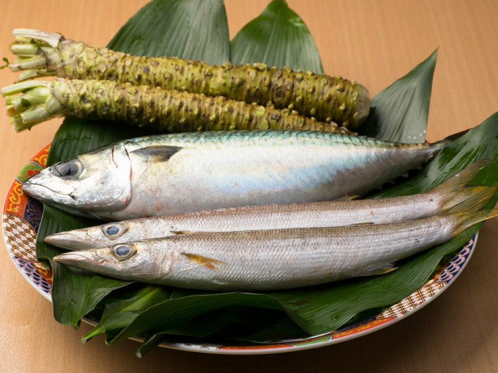 広島産の山葵　植本わさび本舗より仕入れています。