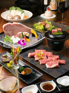食材はもちろん、見た目の美しさもこだわる『桜コース』