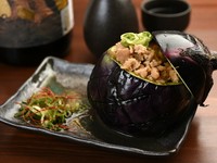 賀茂茄子の肉詰め