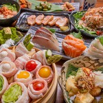 接待や歓送迎会など…豚巻き野菜蒸篭とお造りも◎京料理もお楽しみいただける贅沢なコースをご堪能下さい。