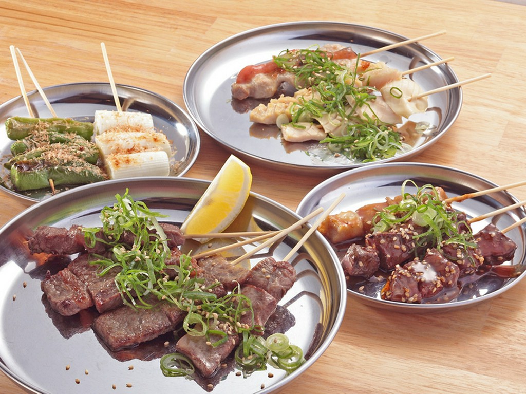 食べごたえ抜群！　牛串盛り合わせ