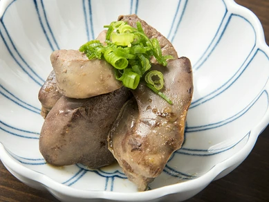 お酒との相性も抜群『とり肝の柚子胡椒煮』