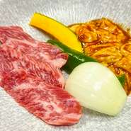 新鮮な赤肉ホルモンが、味わえるお得なランチ